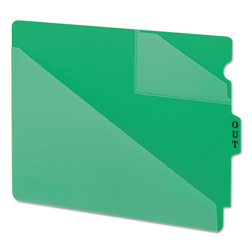 Smead® End Tab Poly Out Guides, Two-pocket Style, 1-3-cut End Tab, Out, 8.5 X 11, Green, 50-box freeshipping - TVN Wholesale